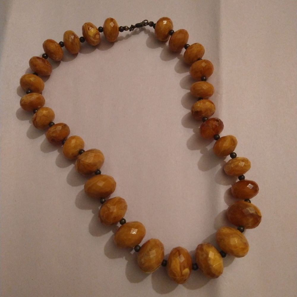Avon Golden Amber Necklace